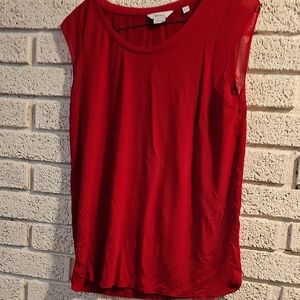 Reitmans Red Sleeveless Scoop Neck Tank